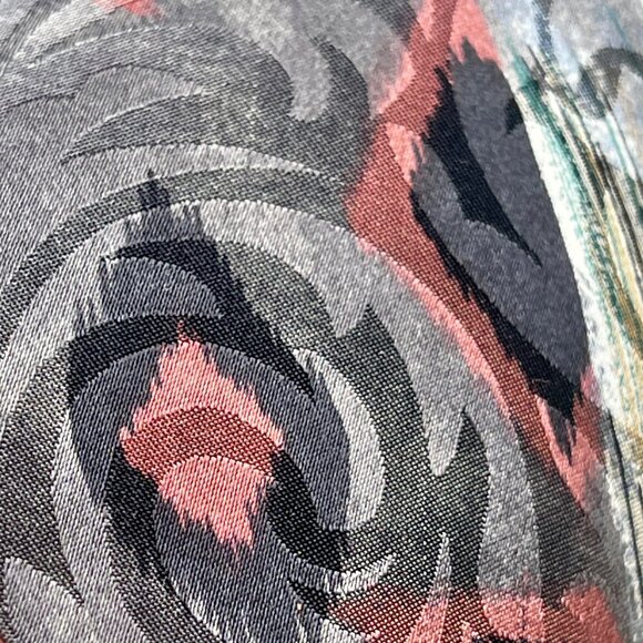 Halston III Necktie  Abstract Pattern  3 7/8" Wide Vintage Silk Y2K Geometric - Picture 6 of 7